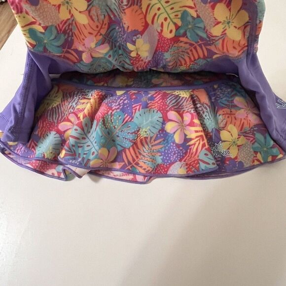 UV Skinz Kids 3 Pc Swimwear Set Hat Rashguard Top and Swim Skirt 12-18 M NWT - Picture 7 of 11